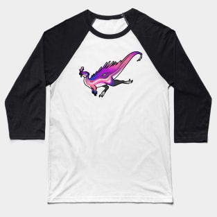 FLUIDadens Prideosaur - Pride Month Gender Fluid Flag Dinosaur Baseball T-Shirt